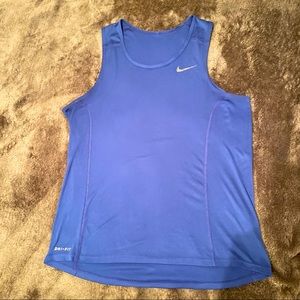 NIKE navy blue workout tank top medium